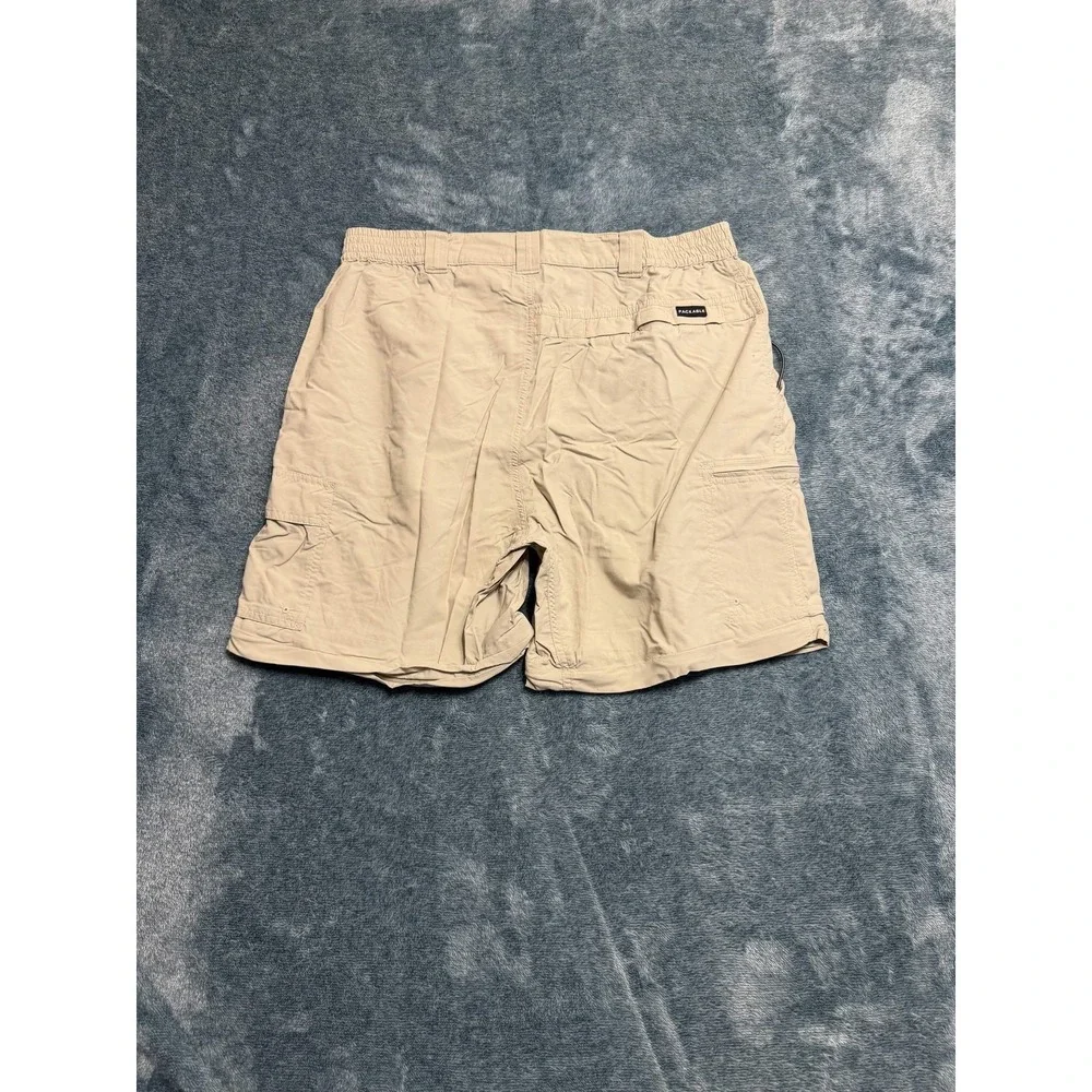 Columbia GRT Cargo Shorts Men Large Khaki Tan Nylon Hiking Outdoor Omni-Dry